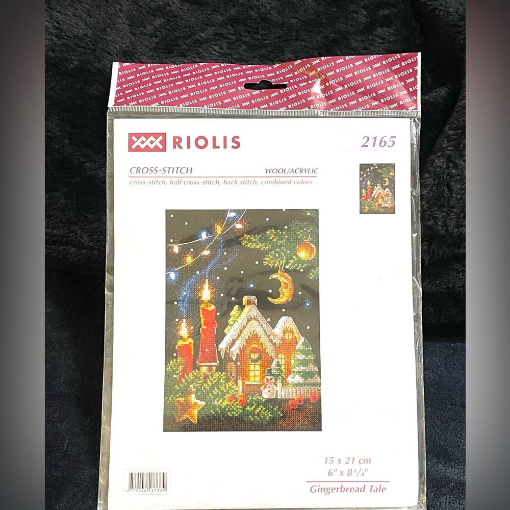 Gingerbread Tale Counted Cross Stitch Kit (6”x 8.25”)